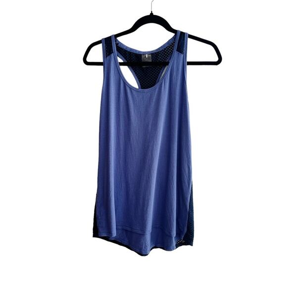 Calia Carrie Underwood Mesh Layered Racerback Athletic Tank Top - Picture 2 of 7